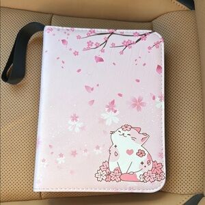 Sleek Black Binder with Transparent Sleeves